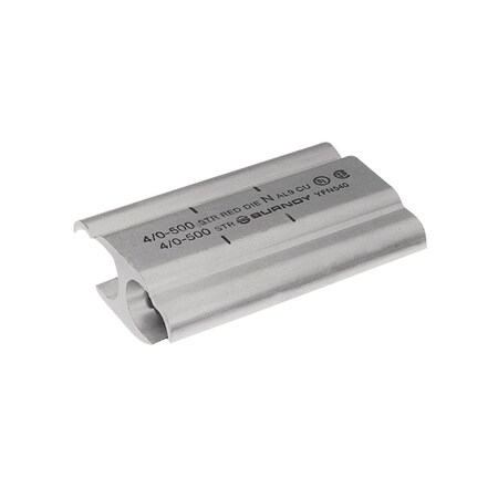 Burndy H-Tap connector, 1/0-6 str(Run) 1-6 str(Tap)(Al or Cu), 2/0-6(Run) 1-6 YFO140